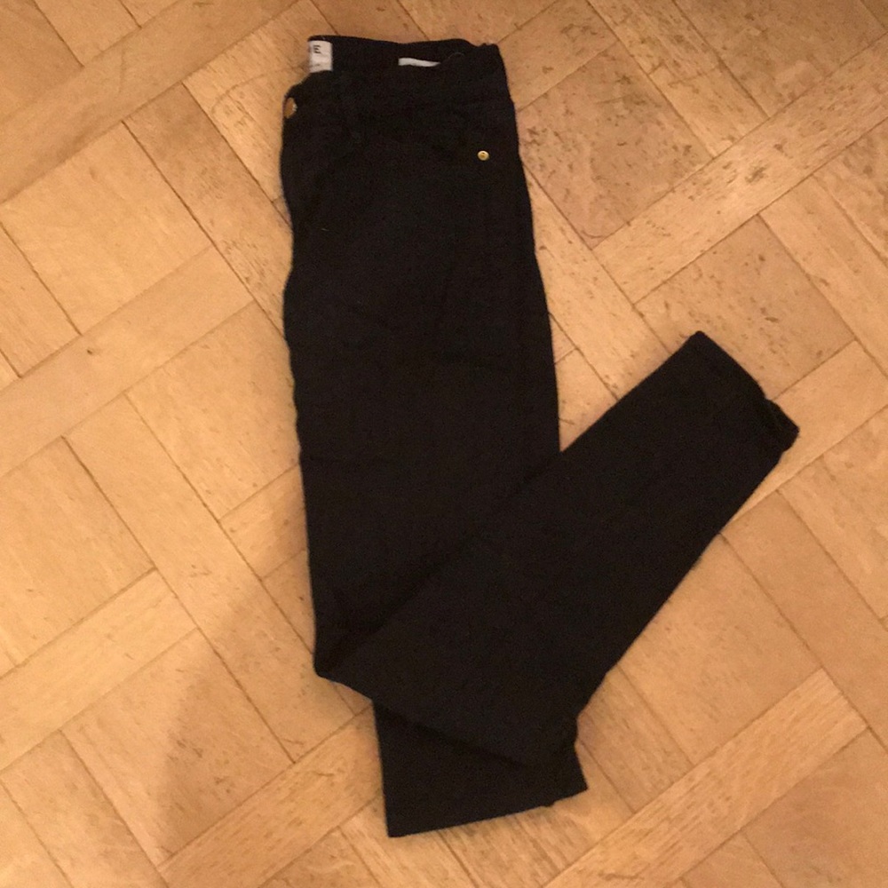 FRAME DENIM BLACK SKINNY JEAN